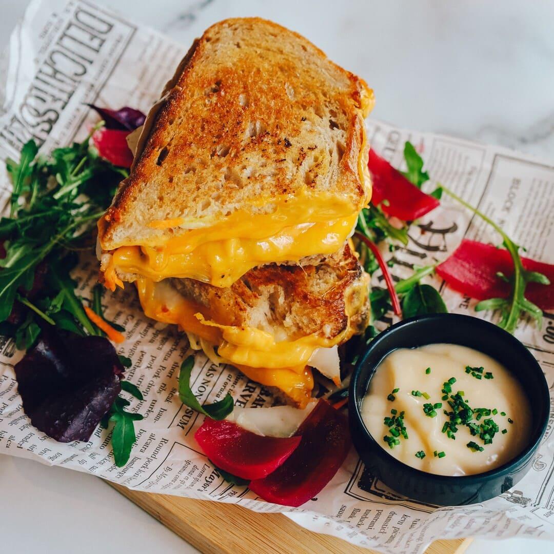 Kimchi Grilled Cheese Sandwich